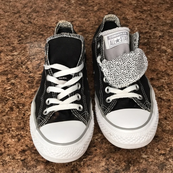 CONVERSE CTAS Women Black double tongue Grey Low Top Canvas | 9 - Picture 2 of 12